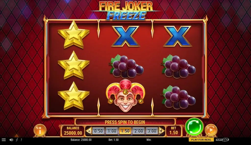 Einsatzwahl bei Fire Joker Freeze